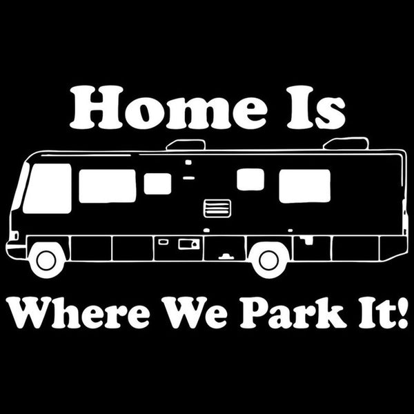 15.2CM*9.3CM Camping RV Camper Home Park Car Truck Vinyl Decal Sticker Cartoon Decals Car Sticker Black Sliver C8-0727