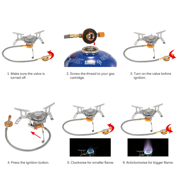 Cute Foldable Gas Camping Stove