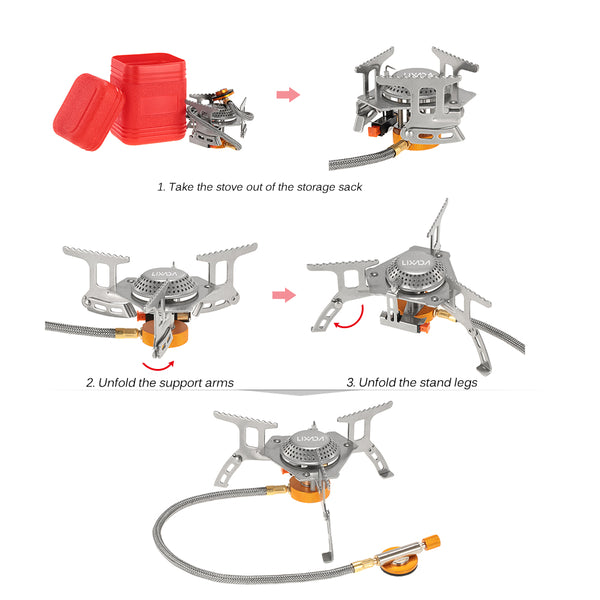 Cute Foldable Gas Camping Stove